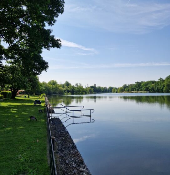 Schwimmeinstieg zum Bertasee 