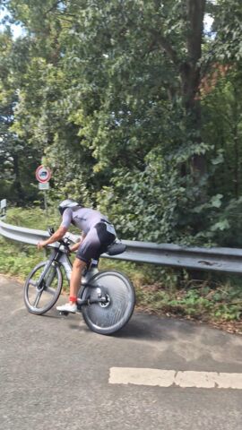 Sven auf dem Radkurs