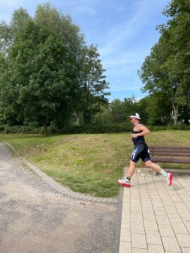 Pascal wechselt auf die Laufstrecke
