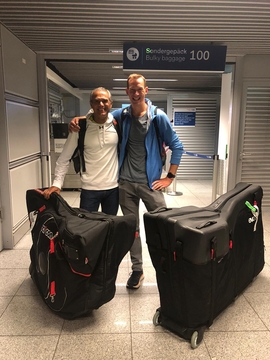 Juan (ASV) und Florian auf dem Weg nach Helsinki