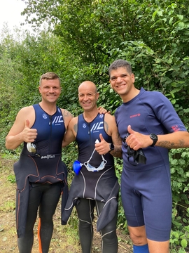 Markus, Pascal mit Oliver (Anchor Running Crew)