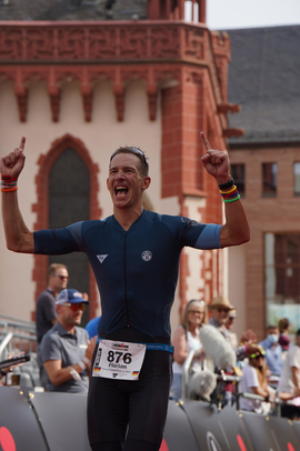 Jubel Florian Kaiser Ironman Frankfurt 2021