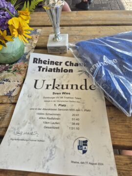 Urkunde von Sven