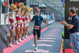Florian Kaiser beim Zieleinlauf