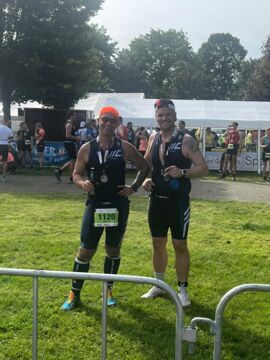 Markus und Pascal nach dem Rennen