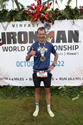 Florian Kaiser nach seinem Rennen in HAWAII