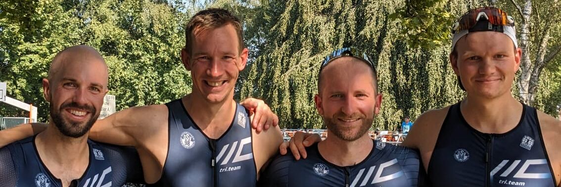Sven, Florian, Dmitri und Janik - Letztes Ligarennen 2023