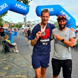 Florian Kaiser Ironman Frankfurt 2021 mit Sven Wies