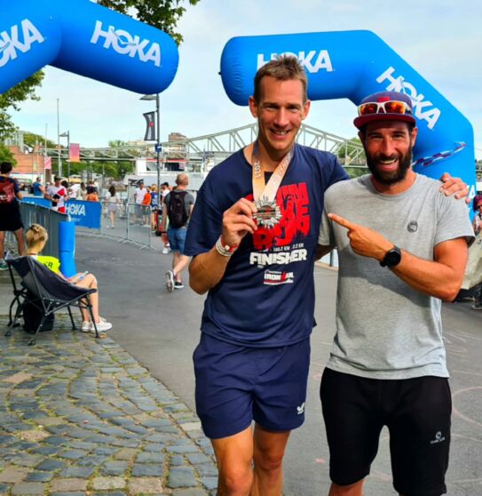 Florian Kaiser Ironman Frankfurt 2021 mit Sven Wies